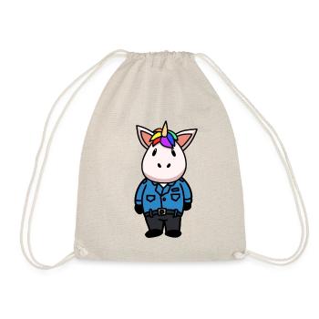 Police Licorne Policier Lumière Bleue Déploiement Enfants - Sac de sport léger - nature - Devant