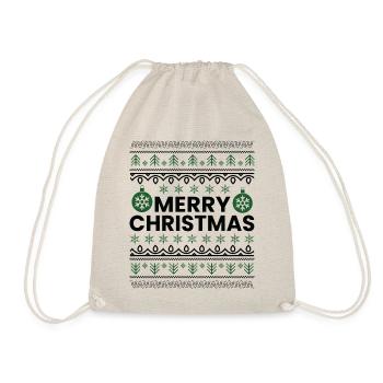 Christmas saying Funny Christmas - Drawstring Bag - nature - Front