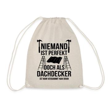 Handwerker Dachdecker - Turnbeutel - Natur - Vorne