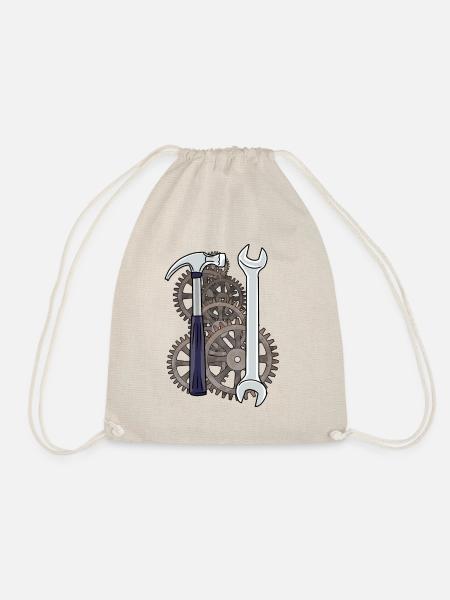 Technology Machine Tool Caretaker Workshop - Drawstring Bag - nature