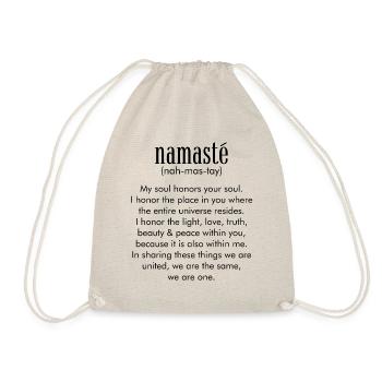 Yoga Méditation Spiritualité Namaste Noir - Sac de sport léger - nature - Devant