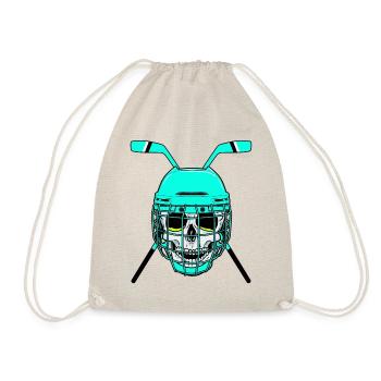 Joueur de hockey hockey hockey sur glace rondelle club sportif - Sac de sport léger - nature - Devant