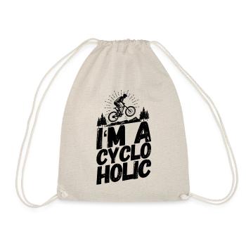 Cycling Cycling Cyclist Funny saying - Drawstring Bag - nature - Front