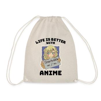 Cadeau de vie anime manga - Sac de sport léger - nature - Devant