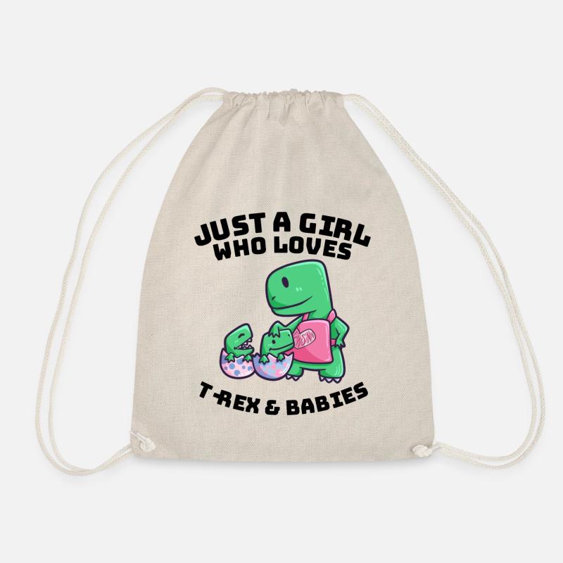 Mutter Mama Dino Baby - Turnbeutel - Natur