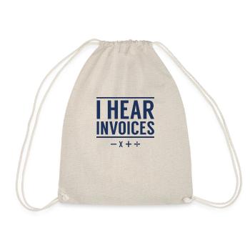 Team training bookkeeping accountant bookkeeping - Drawstring Bag - nature - Front