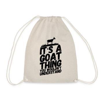 Chèvre billy goat disant comprendre - Sac de sport léger - nature - Devant