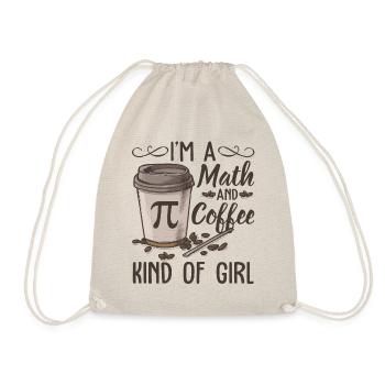 Je suis un cadeau drôle de fille et de maths - Sac de sport léger - nature - Devant