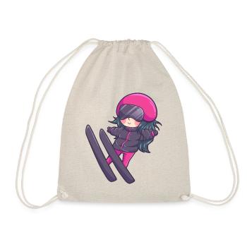 Cadeau de sports d'hiver de piste de saut à ski - Sac de sport léger - nature - Devant
