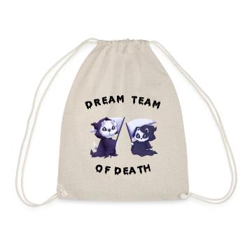 Death cat dog grim reaper pet - Drawstring Bag - nature - Front