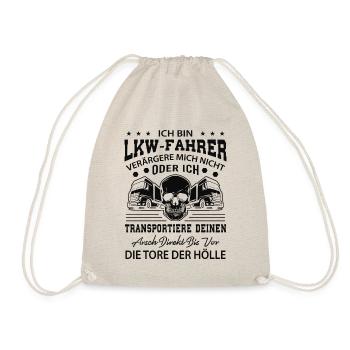 LKW Fahrer Geschenk - Turnbeutel - Natur - Vorne