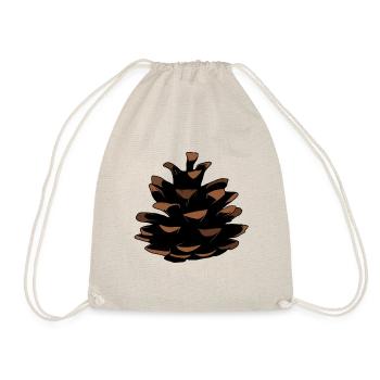 Pine cones tree nature forest trees nature lover - Drawstring Bag - nature - Front