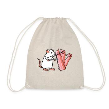 Bacon rat souris snack rongeur fantaisie enfants - Sac de sport léger - nature - Devant