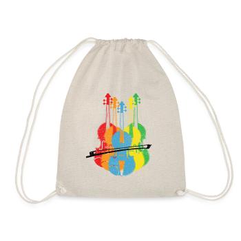 Violon violon violon joueur coloré - Sac de sport léger - nature - Devant