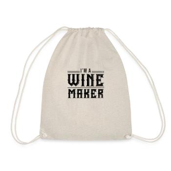 Weinrebe Winzer Weinbauer - Turnbeutel - Natur - Vorne