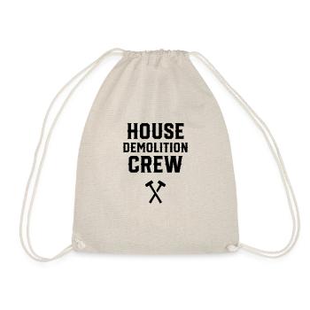 House demolition demolition team demolition building - Drawstring Bag - nature - Front