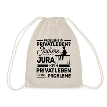 Jura Geschenk Spruch - Turnbeutel - Natur - Vorne