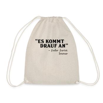 Jura Spruch - Turnbeutel - Natur - Vorne