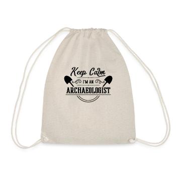 Digging shovel team archeologist archeology - Drawstring Bag - nature - Front
