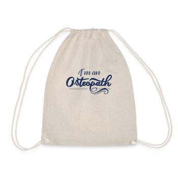 Ich bin Osteopath - Turnbeutel - Natur - Vorne