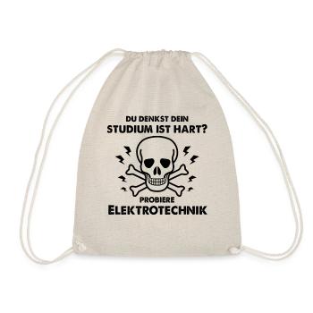 Elektrotechnik Studium - Turnbeutel - Natur - Vorne