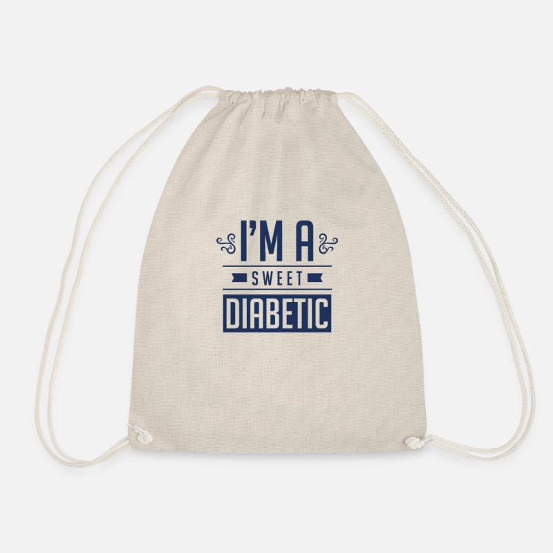 diabetes - Drawstring Bag - nature
