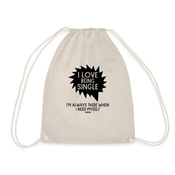 Single separated divorced free saying - Drawstring Bag - nature - Front