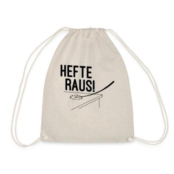 Deutsch Lehrerin Geschenk - Turnbeutel - Natur - Vorne