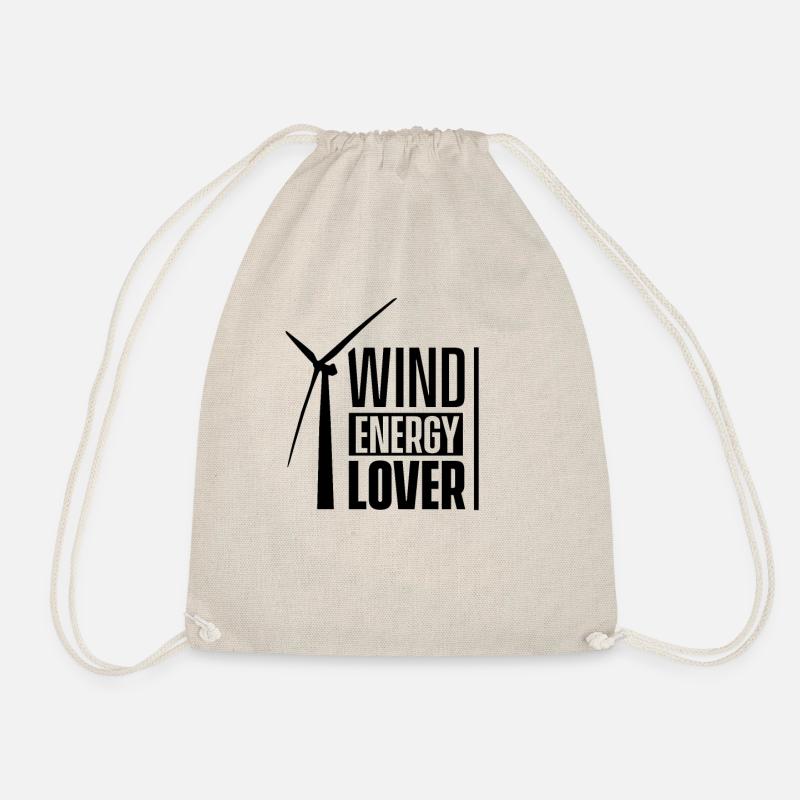 Windmühle Liebhaber Windkraft Windrad Windenergie - Turnbeutel - Natur