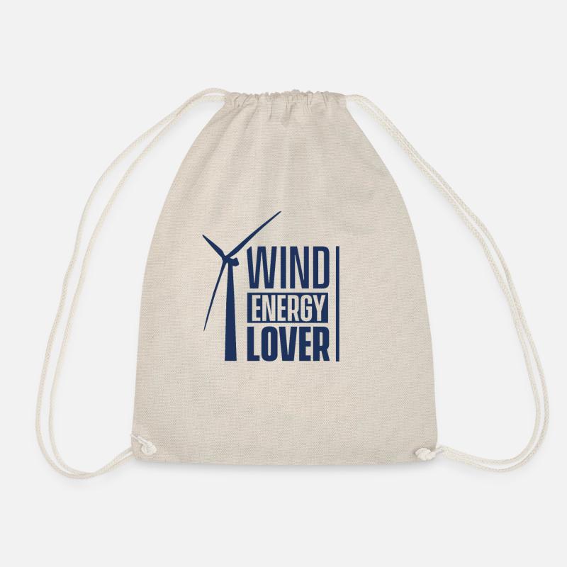 Windrad Windkraft Windenergie Windkraftanlage Wind - Turnbeutel - Natur