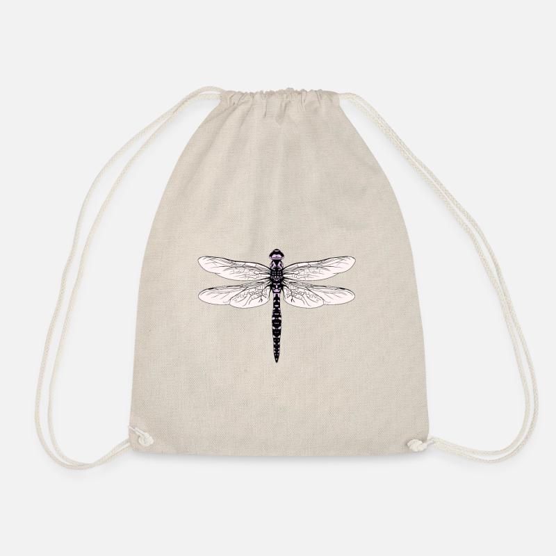 Dragonfly insect insect nature nature lover - Drawstring Bag - nature