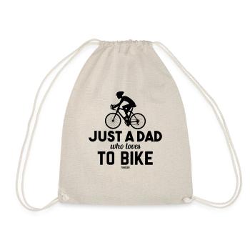 Papa Fahrrad Mountainbike Pedelec Vater - Turnbeutel - Natur - Vorne