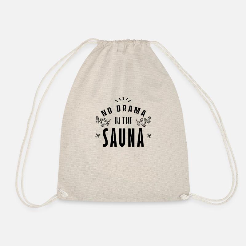 sauna - Drawstring Bag - nature