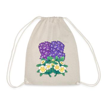 Spring flowers flower easter nature summer flora - Drawstring Bag - nature - Front