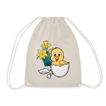 Happy Easter Chicks Easter Egg Kids Baby Chick Egg Egg - Drawstring Bag - nature - Front