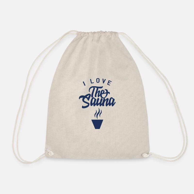 Saunas - Drawstring Bag - nature