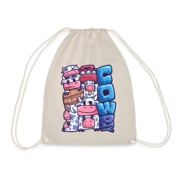 Cowday Cow Beef Dairy Farmer Farmer - Drawstring Bag - nature - Front