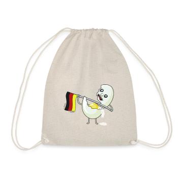 German Soft Egg Germany Flag Fun Flag - Drawstring Bag - nature - Front