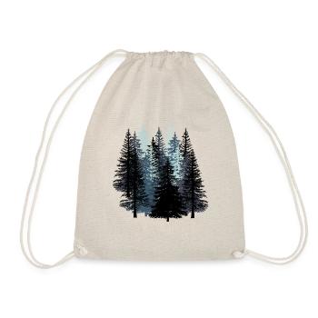 Forêt Noir et blanc Bois Durabilité Environnement Nature - Sac de sport léger - nature - Devant