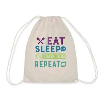 Eat Sleep Dog Trainer Répéter Funny Dog Trainer - Sac de sport léger - nature - Devant