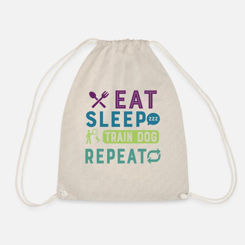 Eat Sleep Dog Trainer Repeat Funny Dog Trainer - Turnbeutel - Natur