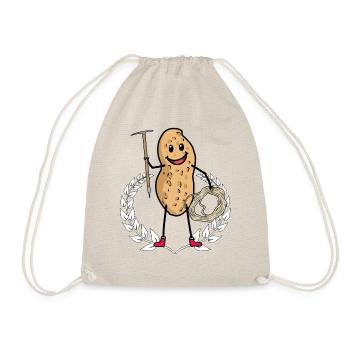 Peanut climber extreme athlete peanut - Drawstring Bag - nature - Front