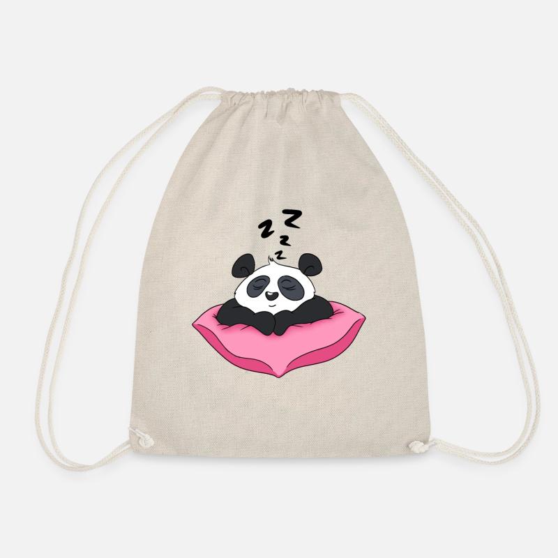 Sleeping Panda - Drawstring Bag - nature