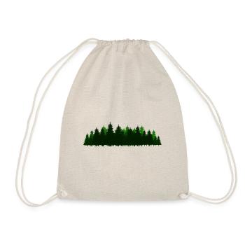 Forest Forest Trees Tree Fir Nature Flora - Drawstring Bag - nature - Front
