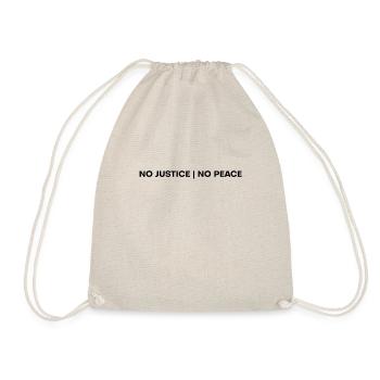 Black Lives Matter - No Justice, No Peace - Turnbeutel - Natur - Vorne