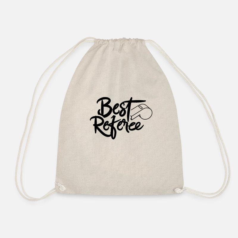 Best Referee Referee Referee Team - Drawstring Bag - nature