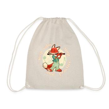 Gardez votre calme pratique flûte flûte renard - Sac de sport léger - nature - Devant