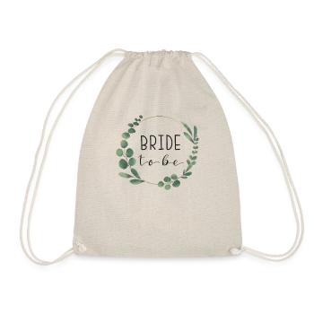 Bride to be Eucalyptus - Hen Party - Drawstring Bag - nature - Front