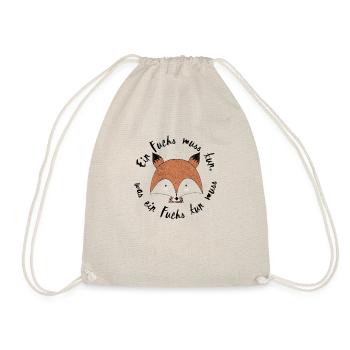Ein Fuchs muss tun, Füchse, Beginner - Turnbeutel - Natur - Vorne