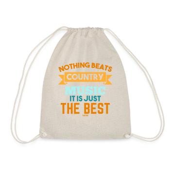 Country Music Western America Linedance - Drawstring Bag - nature - Front